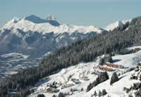 Vue panoramique des Saisies Savoie